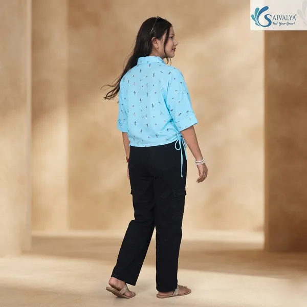Sky_Blue_Seersucker_Cotton_Premium_Shirt_For_Women