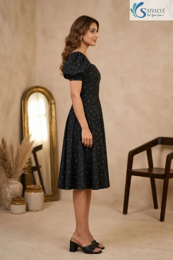 Black_Printed_Polyster_Cotton_Mix_Premium_Dress_For_Women