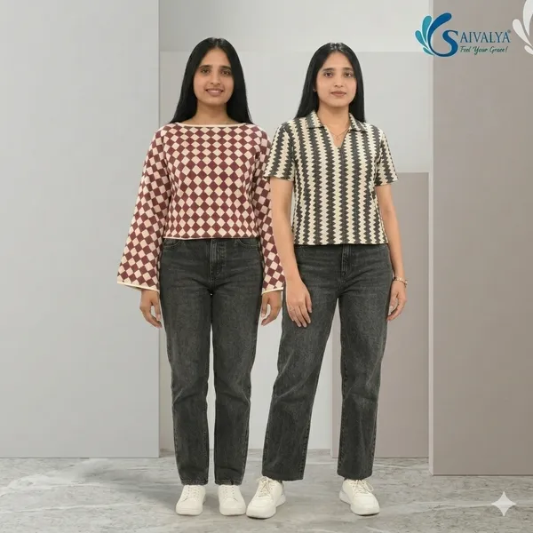 Multicolor_Cotton_Weaving_Premium_Top_For_Women_(Pack_Of_2)