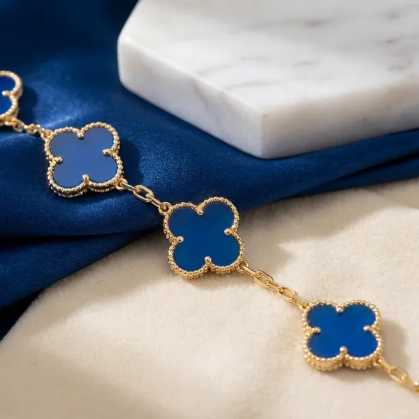 Blue_Stainless_Steel_Stylish_Good_Luck_Charm_Bracelet_For_Women
