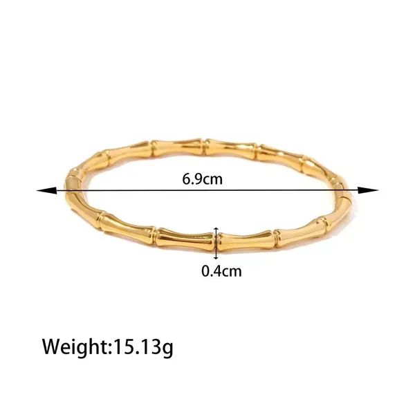 Golden_Stainless_Steel_Round_Bamboo_Wrist_Bracelet_For_Women
