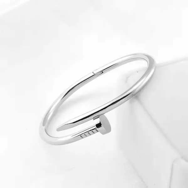 Silver_Stainless_Steel_Fashion_Nail_Wrist_Bracelet_For_Women
