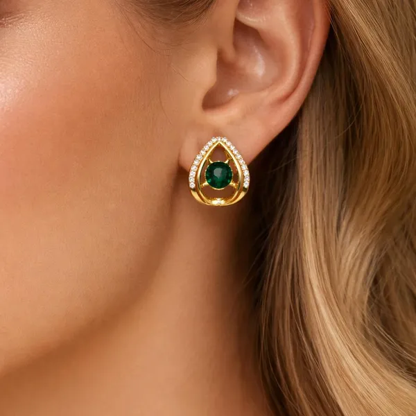 Gold-Plated_Pearl_&_Crystal_Designer_Earrings_for_Women