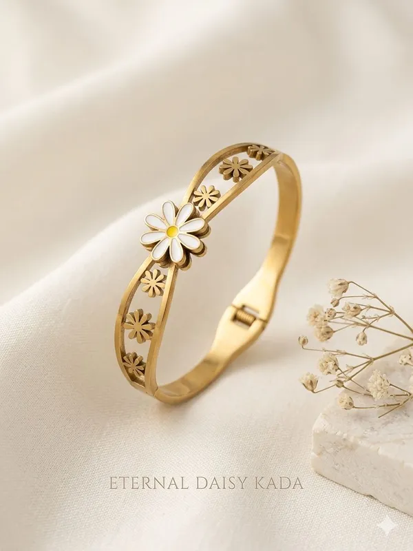 Gold-Toned_Daisy_Flower_Bracelet_for_Women