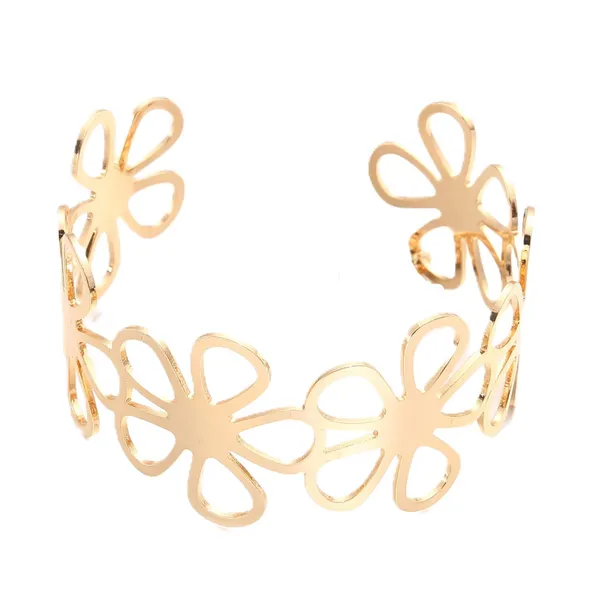 Golden_Stainless_Steel_Cutout_Floral_Cuff_Kada_For_Women
