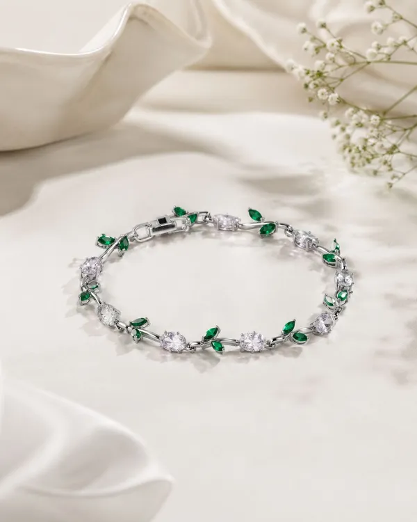 Azure_Vine_Anti-Tarnish_Green_Bracelet
