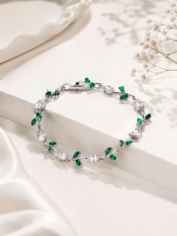 Azure_Vine_Anti-Tarnish_Green_Bracelet