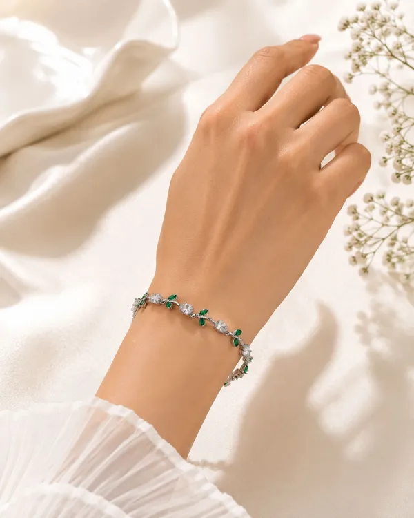 Azure_Vine_Anti-Tarnish_Green_Bracelet
