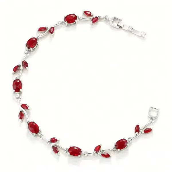 Azure_Vine_Anti-Tarnish_Maroon_Bracelet