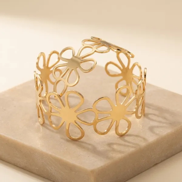 Golden_Stainless_Steel_Cutout_Floral_Cuff_Kada_For_Women
