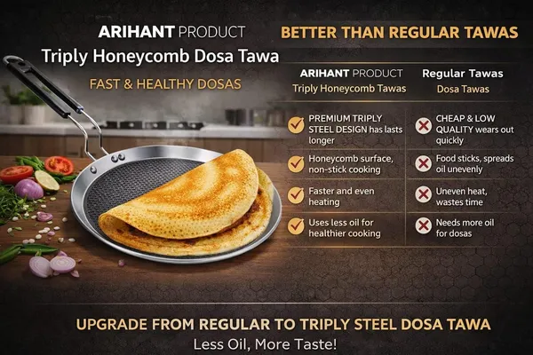 Silver_Stainless_Steel_Tri_Ply_4_Mm_Thick_Honeycomb_Nonstick_30_Cm_Dosa_Tawa
