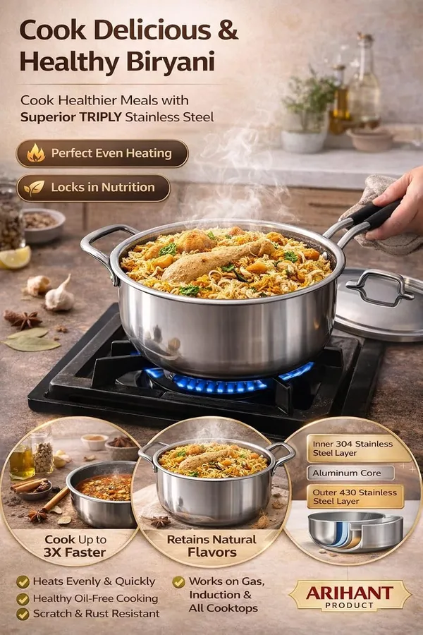 Silver_Stainless_Steel_Tri_Ply_Induction_Gas_Compatible_With_Lid_Casserole_Handi