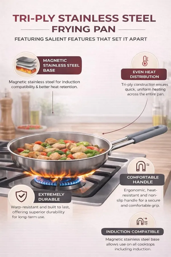 Silver_Stainless_Steel_Tri_Ply_Induction_Gas_Compatible_Uniform_Heating_Frying_Pan