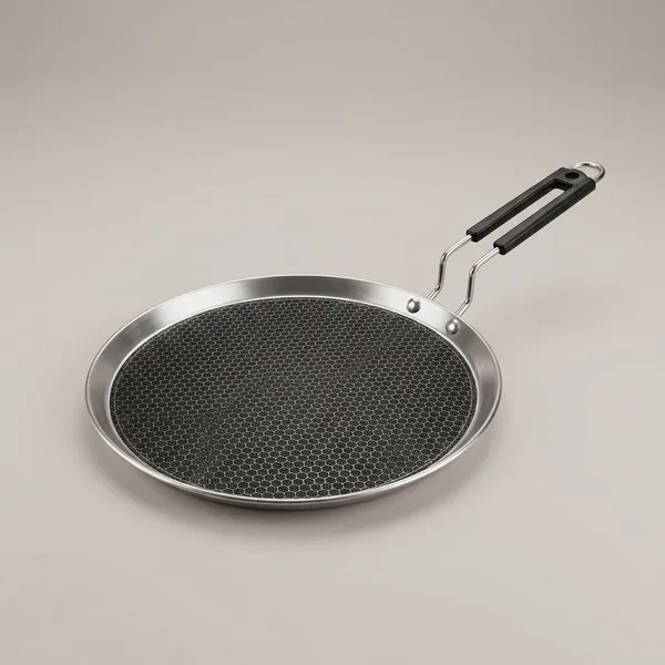 Silver_Stainless_Steel_Tri_Ply_4_Mm_Thick_Honeycomb_Nonstick_30_Cm_Dosa_Tawa
