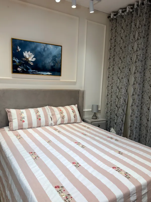 Blush_Pink_Striped_Floral_Double_Bedsheet_Set