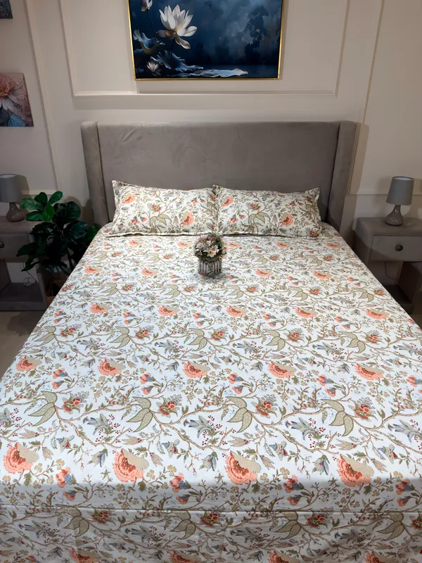 Blooms_Duck_Cotton_Bedspreads