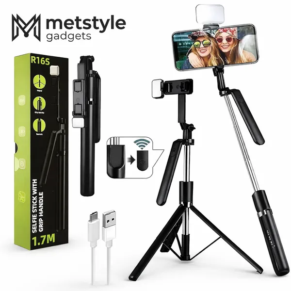 R16_67_Bluetooth_Selfie_Stick_Tripod_With_360_Rotation_For_Mobile_Vlogging_And_Live_Streaming
