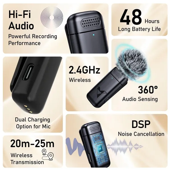 J13_Wireless_Lapel_Mic_With_Noise_Reduction_And_Charging_Case