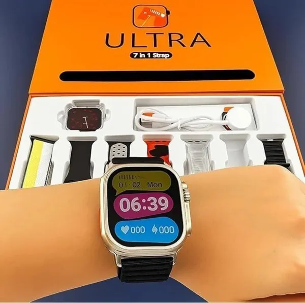 7in1_Multi-Strap_Smartwatch_Gift_Edition_Combo_Pack_with_7_Designer_Straps