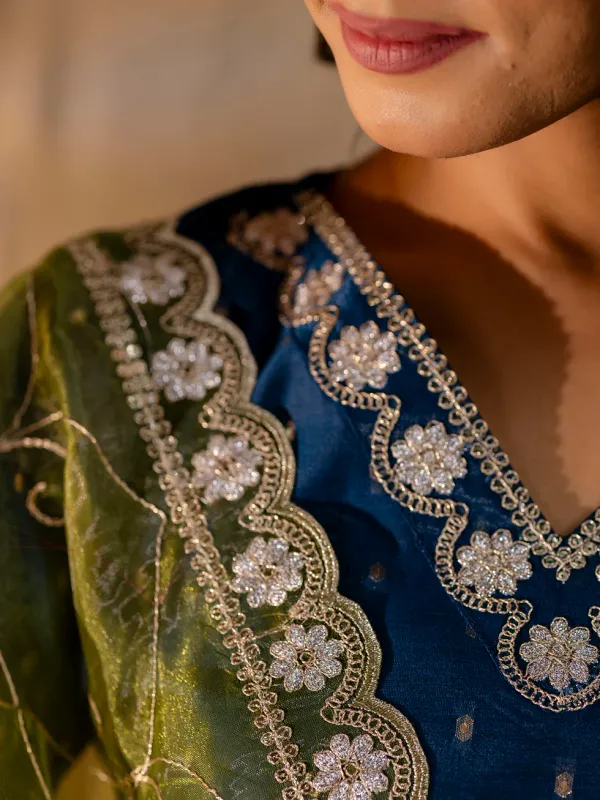 Floral_Embroidered_Chanderi_Silk_V_Neck_Kurta_Trouser_&_Dupatta