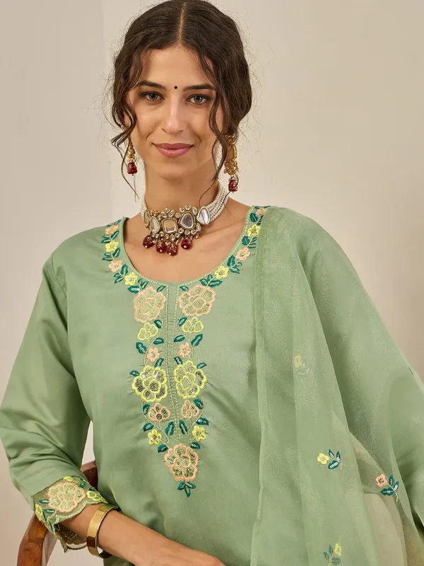 Elegant_Light_Green_Viscose_Roman_Silk_Kurta_Set_with_Organza_Dupatta_for_Women