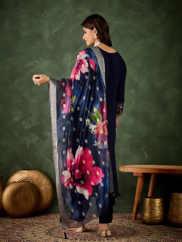 Floral_Embroidered_Silk_Round_Neck_Kurta_Trouser_&_Dupatta_Set