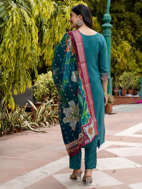 Floral_Embroidered_Silk_Round_Neck_Kurta_Trouser_&_Dupatta_Set