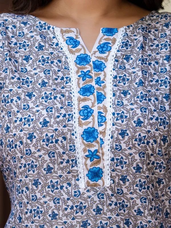 Floral_Printed_Pure_Cotton_Round_Neck_Kurta_Trouser_And_Dupatta_Set