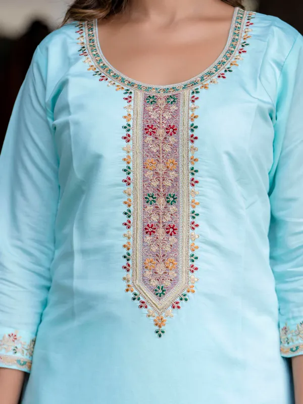 Floral_Embroidered_Silk_Round_Neck_Kurta_Trouser_&_Dupatta_Set