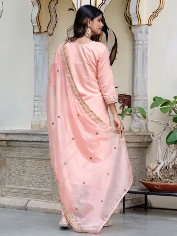 Floral_Embroidered_Silk_Round_Neck_Kurta_Trouser_&_Dupatta_Set