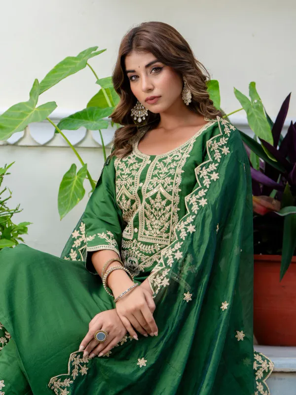 Floral_Embroidered_Silk_Round_Neck_Kurta_Trouser_&_Dupatta_Set