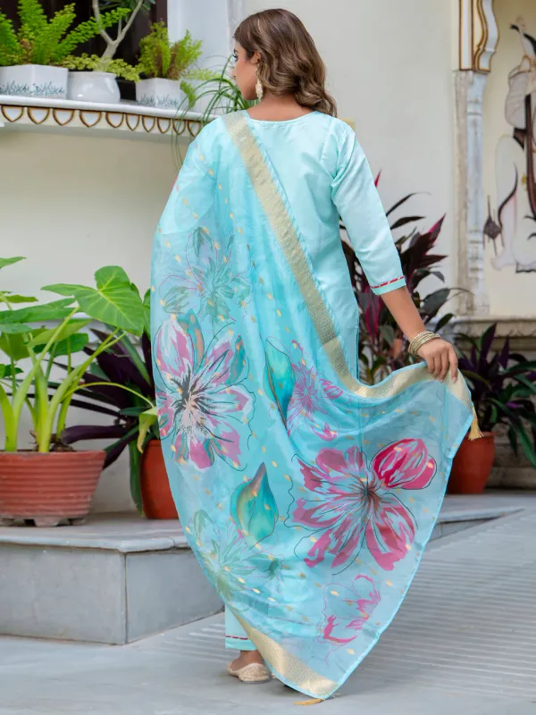 Floral_Embroidered_Silk_Round_Neck_Kurta_Trouser_&_Dupatta_Set