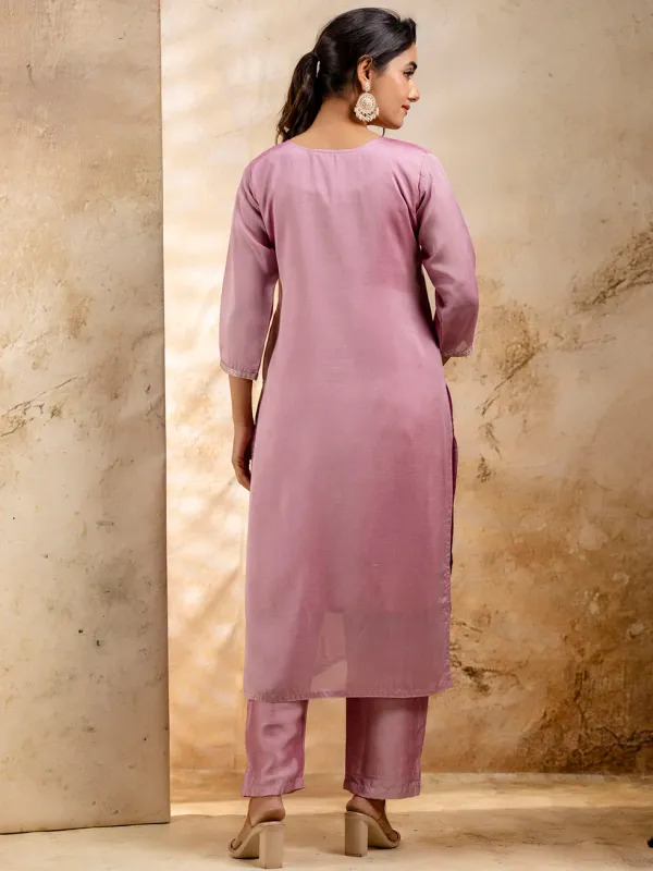 Floral_Embroidered_Silk_Blend_Round_Neck_Kurta_Trouser_&_Dupatta_Set