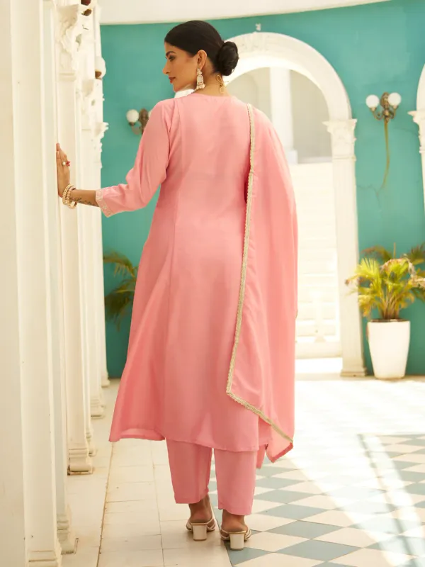 Floral_Embroidered_Silk_Blend_Round_Neck_Kurta_Trouser_&_Dupatta_Set