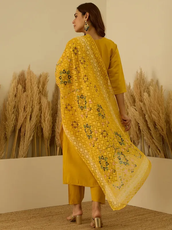 Stylish_Yellow_Silk_Blend_Kurta_Set_with_Self_Woven_Dupatta_for_Women