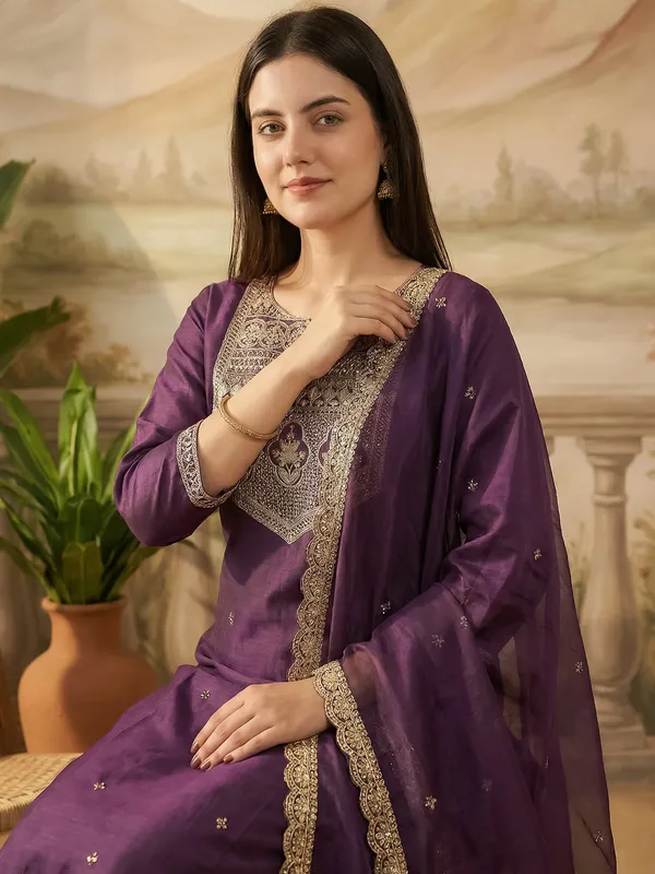Purple_Embroidered_Liva_Kurta_Trouser_Dupatta_Set
