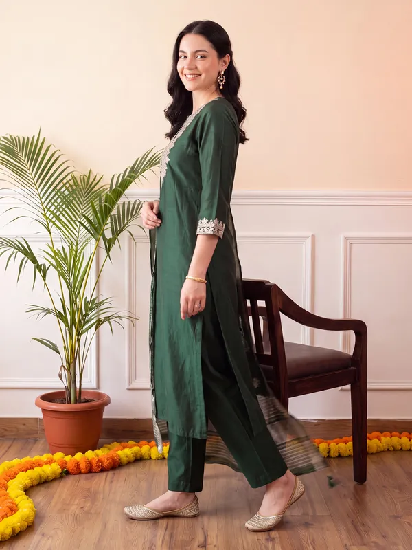 Green_Embroidered_Straight_Kurta_Trousers_With_Dupatta_Set