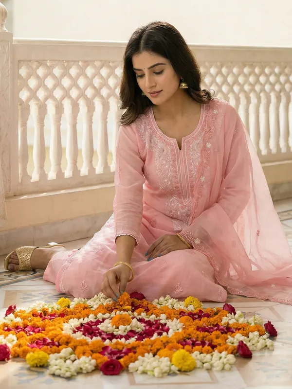 Pink_Embroidered_Silk_Blend_Kurta_Trouser_Dupatta_Set