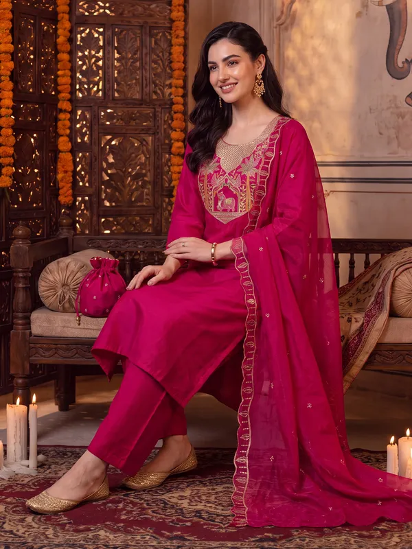 Pink_Embroidered_Straight_Kurta_Trousers_With_Dupatta_Set