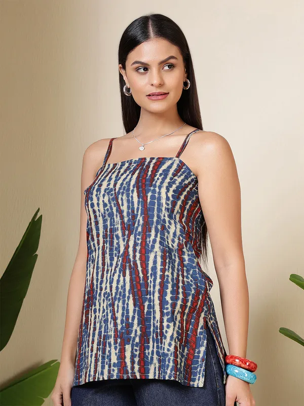 Multi__Pure_Cotton_Printed_Tunic_For_Women