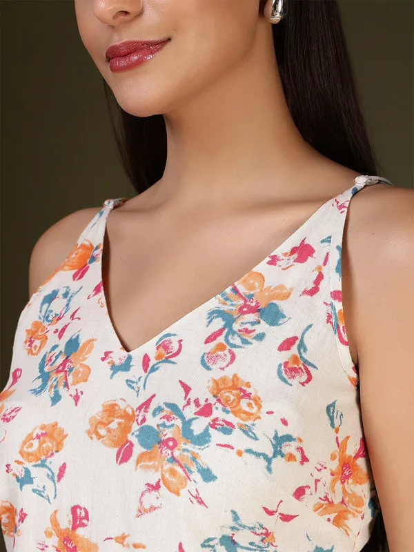 Off_White__Pure_Cotton_Printed_Tunic_For_Women