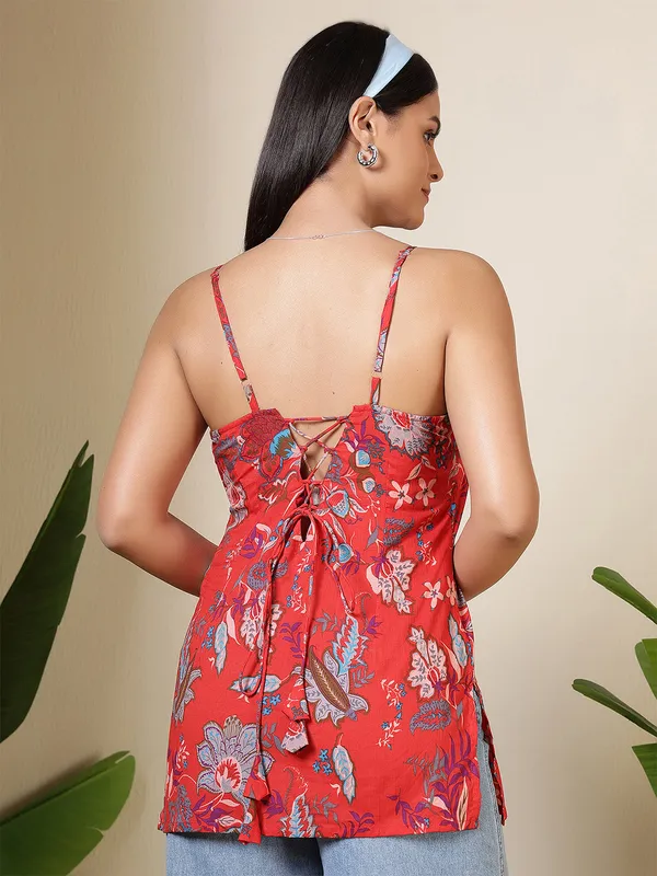 Maroon__Pure_Cotton_Printed_Tunic_For_Women