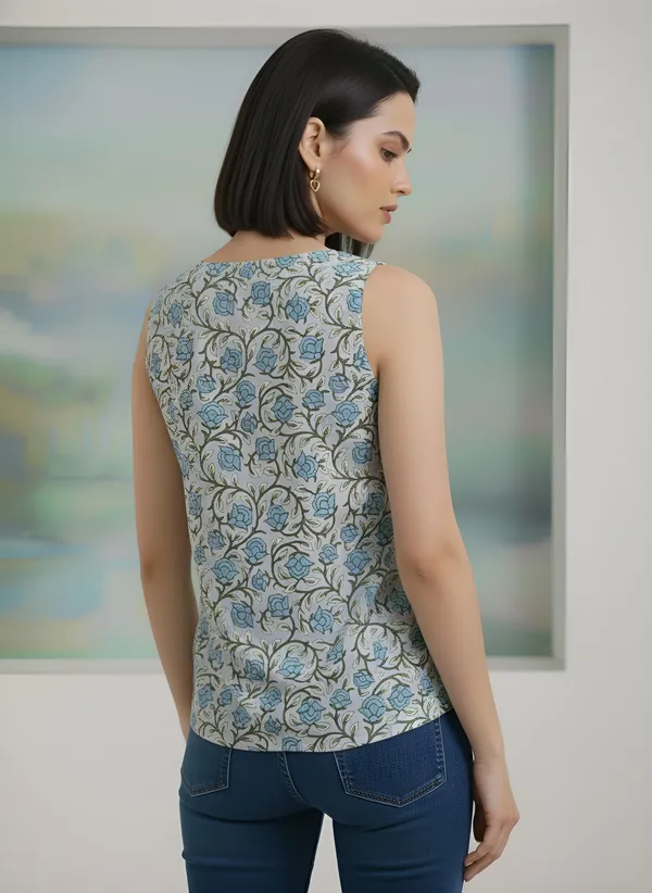 Grey_Pure_Cotton_Printed_Top_For_Women