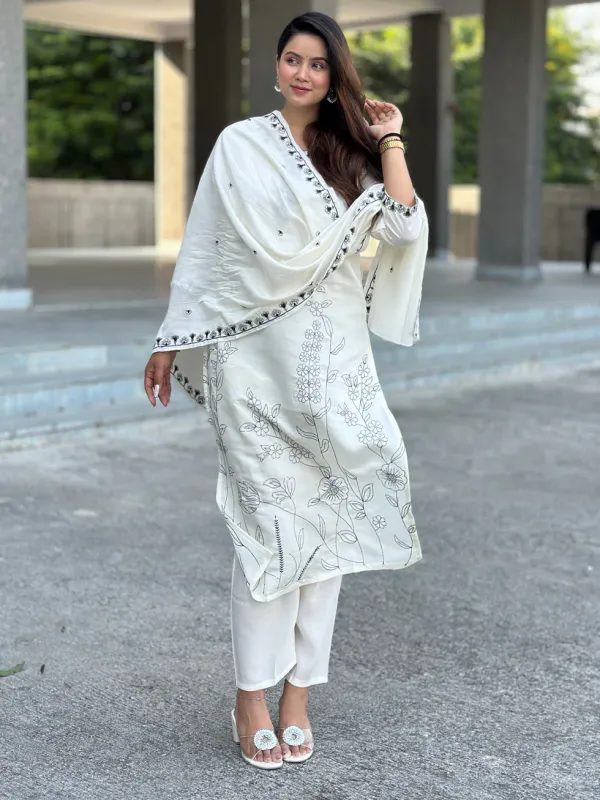 Floral_Embroidered_Silk_Blend_Round_Neck_Kurta_Trouser_&_Dupatta_Set