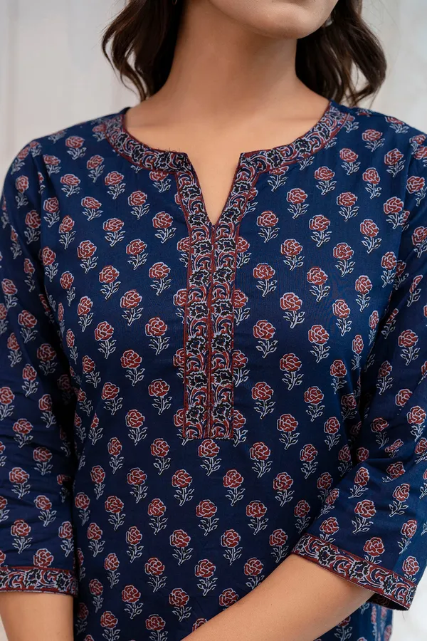 Blue__Pure_Cotton_Printed_Tunic_For_Women