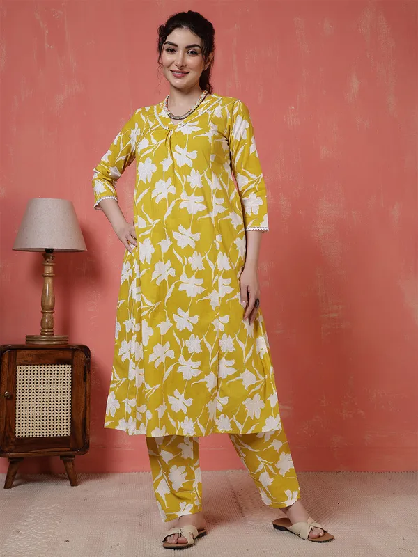 Yellow_Printed_Cotton_Co-ord_Set_for_Women