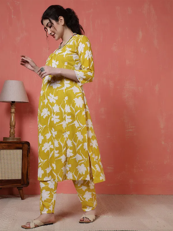 Yellow_Printed_Cotton_Co-ord_Set_for_Women