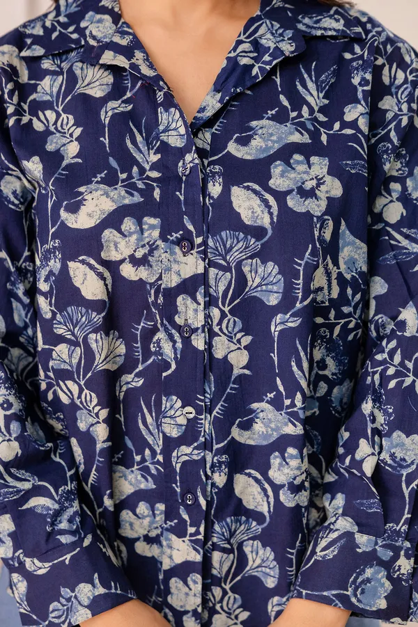 Blue_Pure_Cotton_Printed_Top_For_Women
