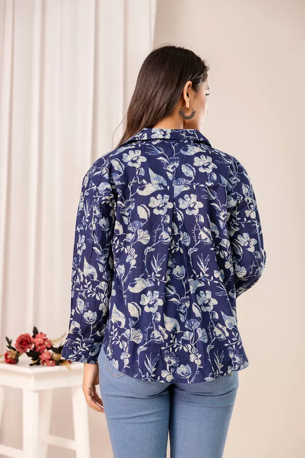 Blue_Pure_Cotton_Printed_Top_For_Women
