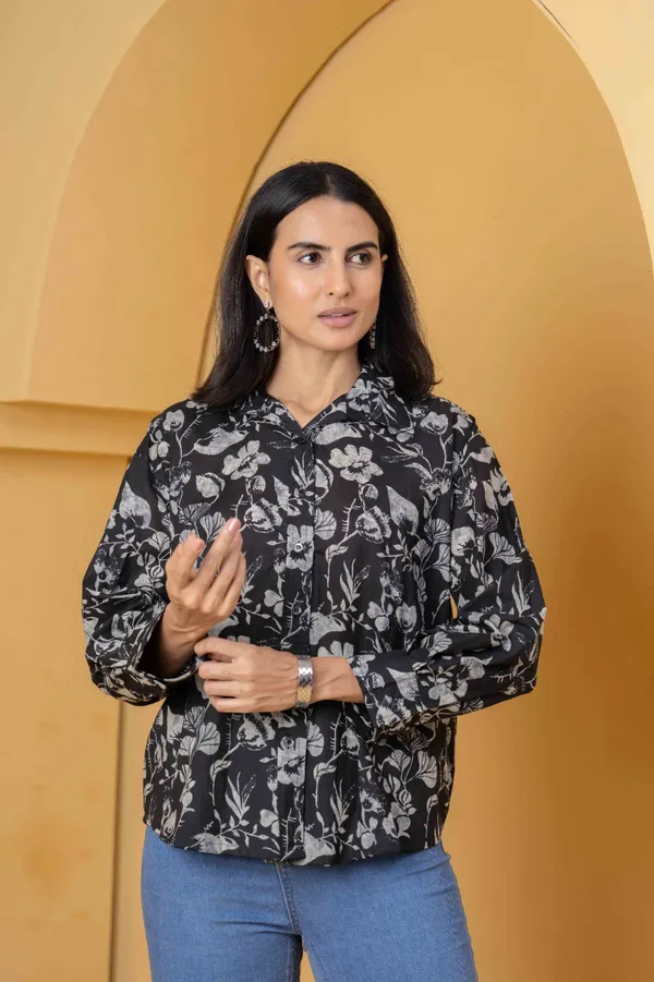 Black_Pure_Cotton_Printed_Top_For_Women
